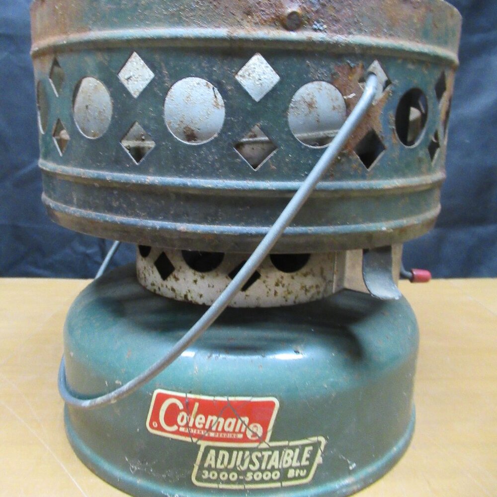 Vintage Coleman Camping Heater Adjustable 3000-5000BTU